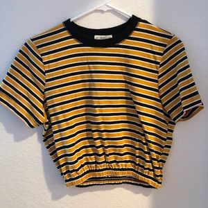 striped cropped top